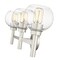 Z-Lite Sutton Vanity, 3-Light, 23.75 In.W x 7 In.L x 10.25 In.H, Brushed Nickel/Clear 7502-3V-BN - alternate 3
